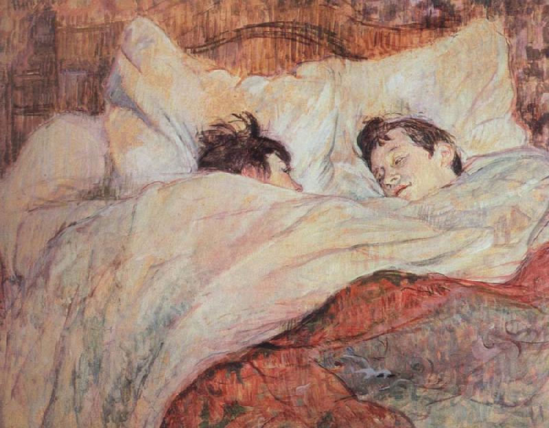 Henri de toulouse-lautrec the bed